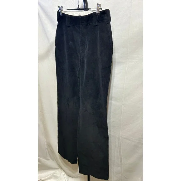 Dickies Black Corduroy Straight Leg Women 4R Casual Pants - Picture 10 of 12